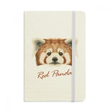 Imagem de Caderno de panda vermelho silvestre oficial de tecido capa dura diário clássico