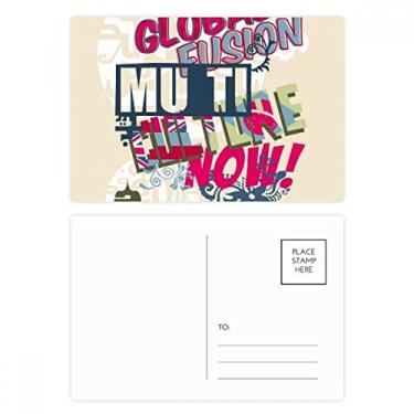 Imagem de Graffiti Street Conjunto de cartões postais abstratos com palavras coloridas para enviar cartões de agradecimento