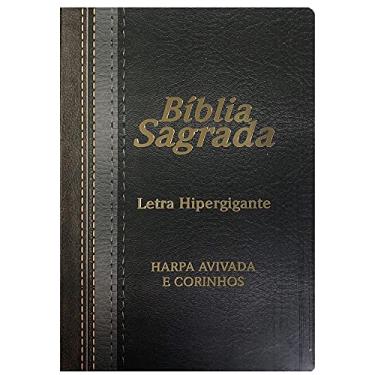 Imagem de Bíblia Sagrada com Harpa Avivada e Corinhos - Letra Hipergigante - Acompanha Caneta Bic