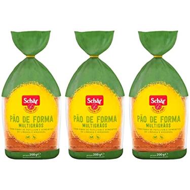 Imagem de Kit 3 Pão de Forma Multigrãos Sem Glúten Vegan Schar 200g