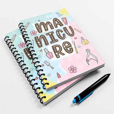 Imagem de Caderno Universitário Color 96fls Profissão Manicure