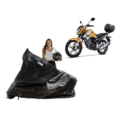 Imagem de Capa Protetora compatível com Moto Honta Titan 125/150/ 160 com Baú/Bauleto