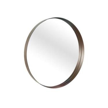 Imagem de Espelho Decorativo Round Interno Marrom 40 Cm Redondo - E2g Design