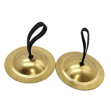 Imagem de Tachiuwa Pratos de dedo, pratos portáteis para crianças, instrumento musical de ritmo, pratos de mão de julgamento, pratos de impacto para crianças para, 5,5 CM