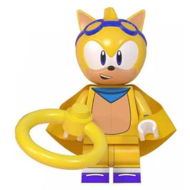 Imagem de Boneco Blocos De Montar Sonic Ray Argola