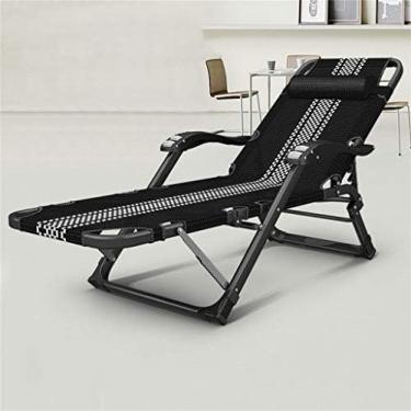 Imagem de Espreguiçadeira Para Idosos, Mulheres Grávidas, Cadeira Dobrável, Verão, Pausa Para Almoço, Poltronas Reclináveis, Portátil, Casual, Siesta Para Sala De Estar, Quarto, Escritório, Cama Dobrável,B,