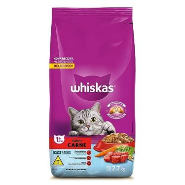 Imagem de WHISKAS Ração Carne Gatos Adultos Castrados 2,7 kg