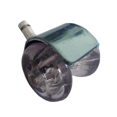 Imagem de Rodizio Para Cadeira De Escritório Cromado Roda Gel S91 A