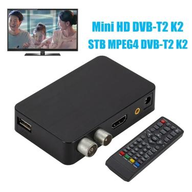 Imagem de Esteira-Mini TV HD Set-Top Box  DVB-T2  K2  H.264  1080P  Portátil  STB  MPEG4  3D  Digital  USB