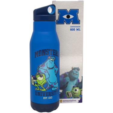 Imagem de Garrafa Sulley Sullivan E Mike Wazowski Térmica 6 Horas Quente Gelada 600ml Oficial Monstros S.A. Disney Pixar
