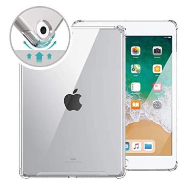 Imagem de Capa transparente ORIbox para iPad 6ª 9,7” (2018)/5ª 9,7”(2017)/Air 2ª 9,7”(2014)/Air 1ª 9,7”(2013), capa traseira de TPU transparente para iPad, 9,7”, transparente