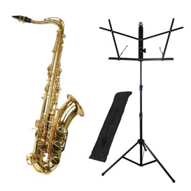 Imagem de Kit Saxofone Tenor TS 200 Laqueado New York + Estante de Partitura S1