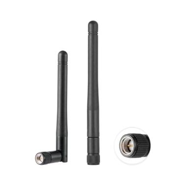 Imagem de POBADY 2PCS Dual Band WiFi Antena 2.4GHz 5GHz 5.8GHz 1.5dBi MIMO SMA Antena Macho para Roteador WiFi Placa LAN Sem Fio Placa PCIe Roteador Monitor de Vigilância por Vídeo