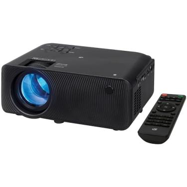 Imagem de GPX Mini projetor com portas de mídia Bluetooth, USB e SD, inclui controle remoto (PJ609B)