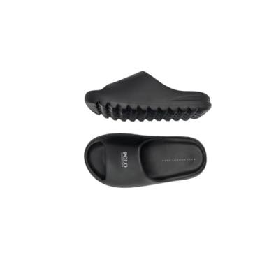 Imagem de Chinelo Nuvem Polo London Club Original Slide Retrô Anatômica EVA Ortopédico Confortável e Tratorado, Unissex (Preto, BR, Adulto, Faixa Numérico, 39, 40)