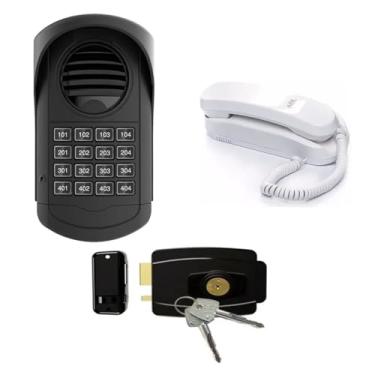 Imagem de Kit Monofone P20 Interfone 16 Pontos S300 Fechadura AL100R