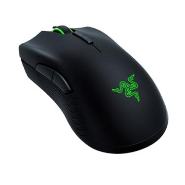 Imagem de Razer Mouse para jogos sem fio Mamba: Sensor óptico de 16.000 DPI - Iluminação RGB cromada - 7 botões programáveis - Interruptores mecânicos - Vida útil da bateria de até 50 horas