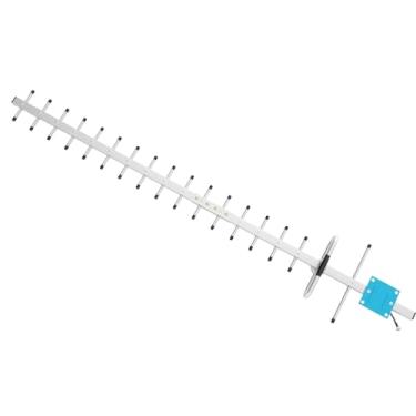 Imagem de Mophamp Antena Yagi direcional 4G/2,4GHz 800-2700MHz alto ganho 20dBi | com conector N-fêmea | Funciona para impulsionadores de sinal de telefone móvel/roteadores/modems