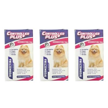 Imagem de Controller Plus - Remédio Anti Pulgas, Carrapatos, Vermes E Sarnas 12 Comp 5kg