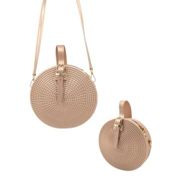 Imagem de Bolsa Silicone Redonda Reforçada Tiracolo Ombro Casual Praia (Rosé)