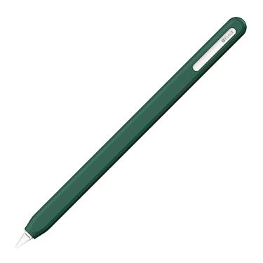 Imagem de UPPERCASE Design NimbleSleeve Capa protetora de silicone premium compatível com iPad Apple Pencil Pro e apenas de 2ª geração (verde pinho)