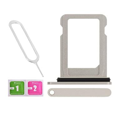 Imagem de LNONLS Substituição de suporte de bandeja de cartão SIM único para iPhone 12 Mini 5,4 polegadas com anel de borracha à prova d'água e pino de ejeção aberto da bandeja do cartão SIM (todas as
