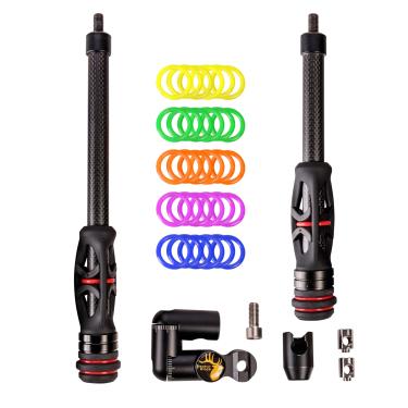 Imagem de Trophy Ridge O kit de estabilizador Hitman inclui um 15 cm e um 20 cm, preto