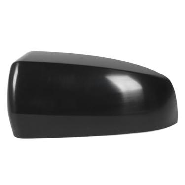 Imagem de Capa de espelho lateral preta sem pintura e resistente a arranhões, serve para X5 E70 2007-2013, tampa do espelho retrovisor, ideal para porta lateral e retrovisor (esquerda 51167180725)