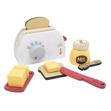 Imagem de Torradeira De Brinquedo Infantil De Madeira Café Da Manhã Newart