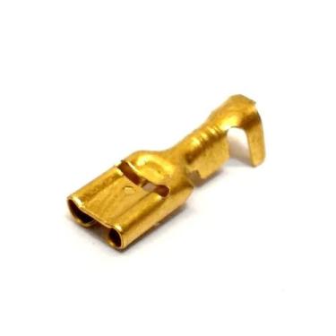 Imagem de Terminal Encaixe Para Alto Falante Femea 4,7mm Reforçado Pacote Com 10