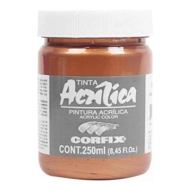 Imagem de Tinta Acrílica Metinta 250ml 141 Ouro Iridescente Corfix, IRIDESCENTE 