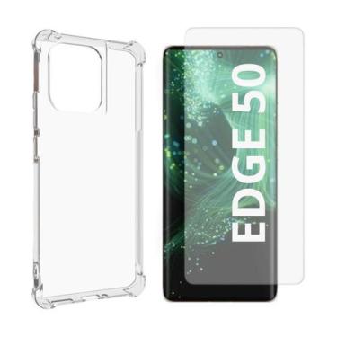 Imagem de Capa Transparente + Película De Hidrogel Motorola Edge 50 5G - Db