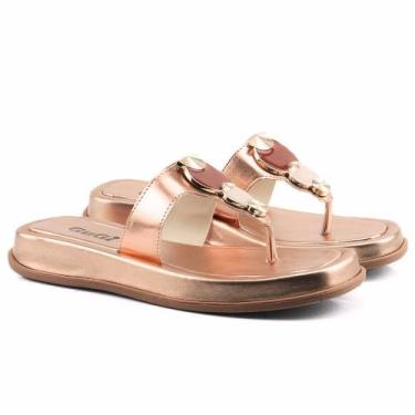 Imagem de Sandália Flat Mary Plataforma Cores Metalizadas GuGi 908-GG, Rose gold