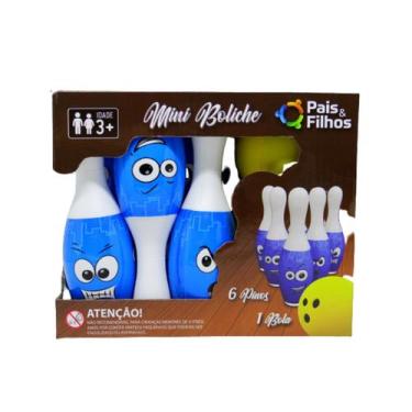 Imagem de Jogo De Boliche Brinquedo Infantil P/ Criança Com 6 Pinos e 1 Bola - P