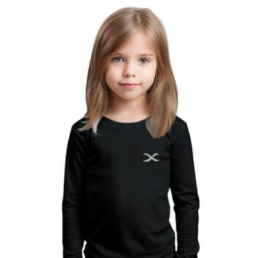 Imagem de Blusa de menina infantil com proteção Uv solar 50+ Manga Longa - Virtu