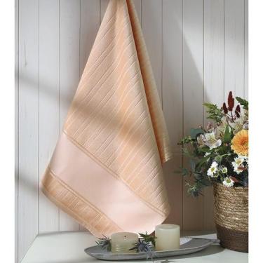 Imagem de Toalha de Lavabo Dohler Velour Para Pintura Artesanalle 30x45cm, Salmã