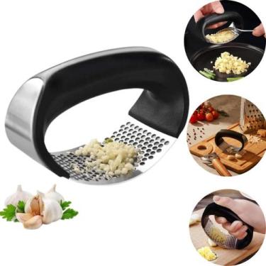 Imagem de Triturador de Alho Manual Super Smart 11x7cm aço inox