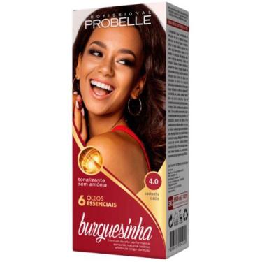 Imagem de Tonalizante Burguesinha Probelle Castanho Médio 4.0