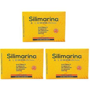 Imagem de Kit 3 Silimarina 200mg 60 Capsulas - Fortlife