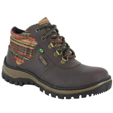 Imagem de Bota Botina Feminina Adventure Couro Nobuck Ecosafety Epi Ca ps 157