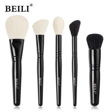 Imagem de Kit Pincéis De Maquiagem BEILI 05 PÇS Profissional Pó, Sombra Cabelo S