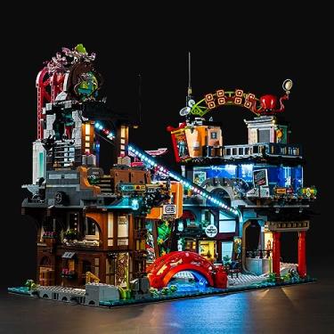 Imagem de LocoLee LED Light Kit Compatible with Lego NINJAGO City Markets, Creative DIY Lighting Set Accessories Compatible with Lego 71779 for Fans (Lights Only, No Models)