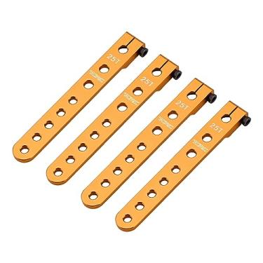 Imagem de TCRC 4PCS Aluminum 25T Servo Arms Horns for RC Futaba All 1/10 Model Car