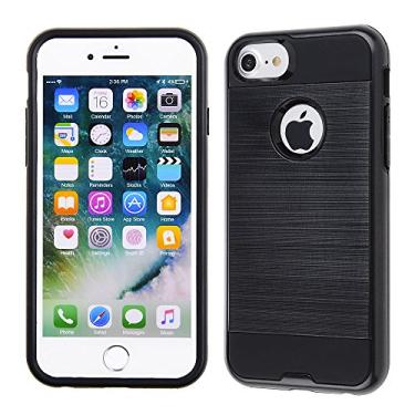 Imagem de Cube Apple iPhone 8 Plus/7 Plus/6s Plus/6 Plus - Capa preta metálica com película preta de TPU