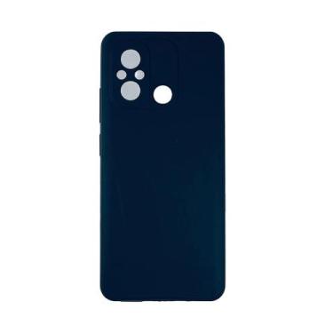 Imagem de Capa Capinha Aveludada Emborrachada Preta Compativel Xiaomi Redmi 12c 