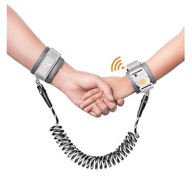 Imagem de WSZCML Alça de pulso antiperda, coleira de caminhada infantil com trava de indução, trelas de pulso refletivas para bebês, coleira infantil de 2 metros para supermercado, shopping e aeroporto, parque