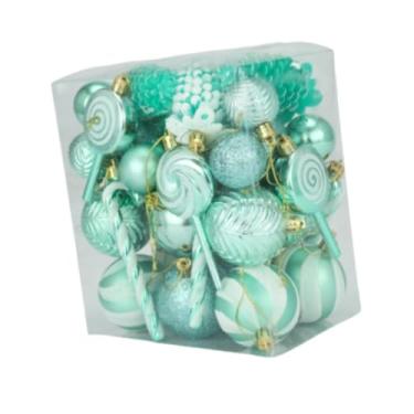 Imagem de oshhni 40x Enfeites de Bola de Natal Bolas de Natal 1,57 polegadas, 2,36 polegadas Bolas de Árvore de Natal para Centro de Mesa Festa de Aniversário