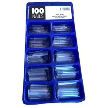 Imagem de 100 Tip Transparente Curvatura C Pra alongamento de unha - A,R Varieda