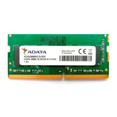 Imagem de Memória RAM Para Notebook Adata XPG, 8GB, 2666MHz, DDR4, CL19, Verde -