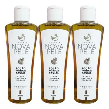 Imagem de Kit 3 Loção Tônica Facial Nova Pele Limpeza E Demaquilante  - A Botica